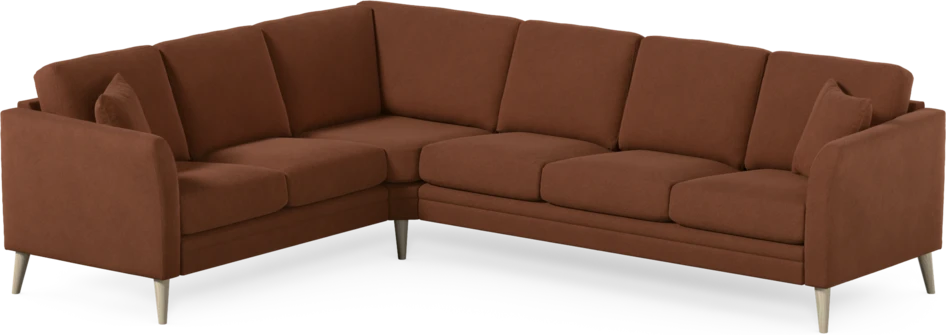 Eden - Hörnsoffa, 2+3-sits - Orange
