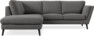 Madison Lux - 2-sits soffa med divan vänster - Grå