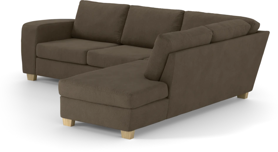 Friday - 2,5-sits soffa med divan höger - Brun