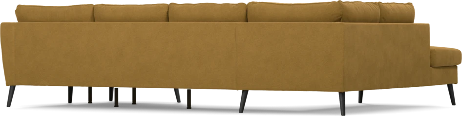 County - 3-sits soffa med divan vänster och schäslong höger - Gul