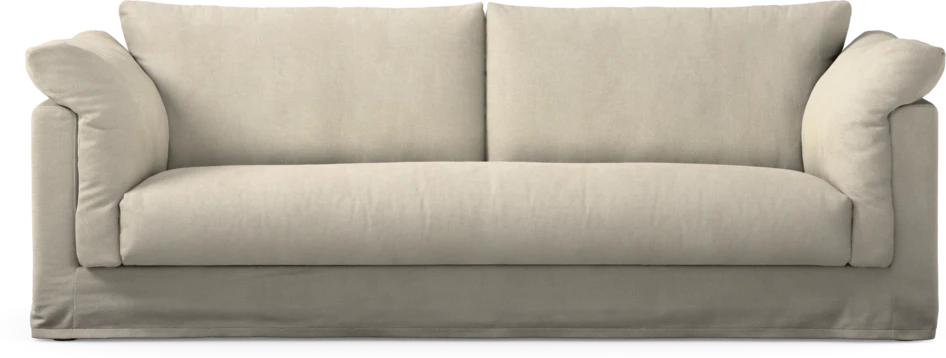 Cherrie Klädsel - Klädsel till 3-sits soffa, hel dyna - Vit