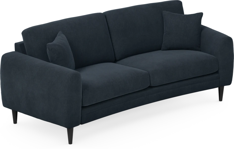Eden - 2,5-sits soffa svängd - Blå