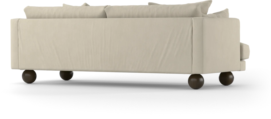 Harper - 3-sits soffa, hel dyna - Vit