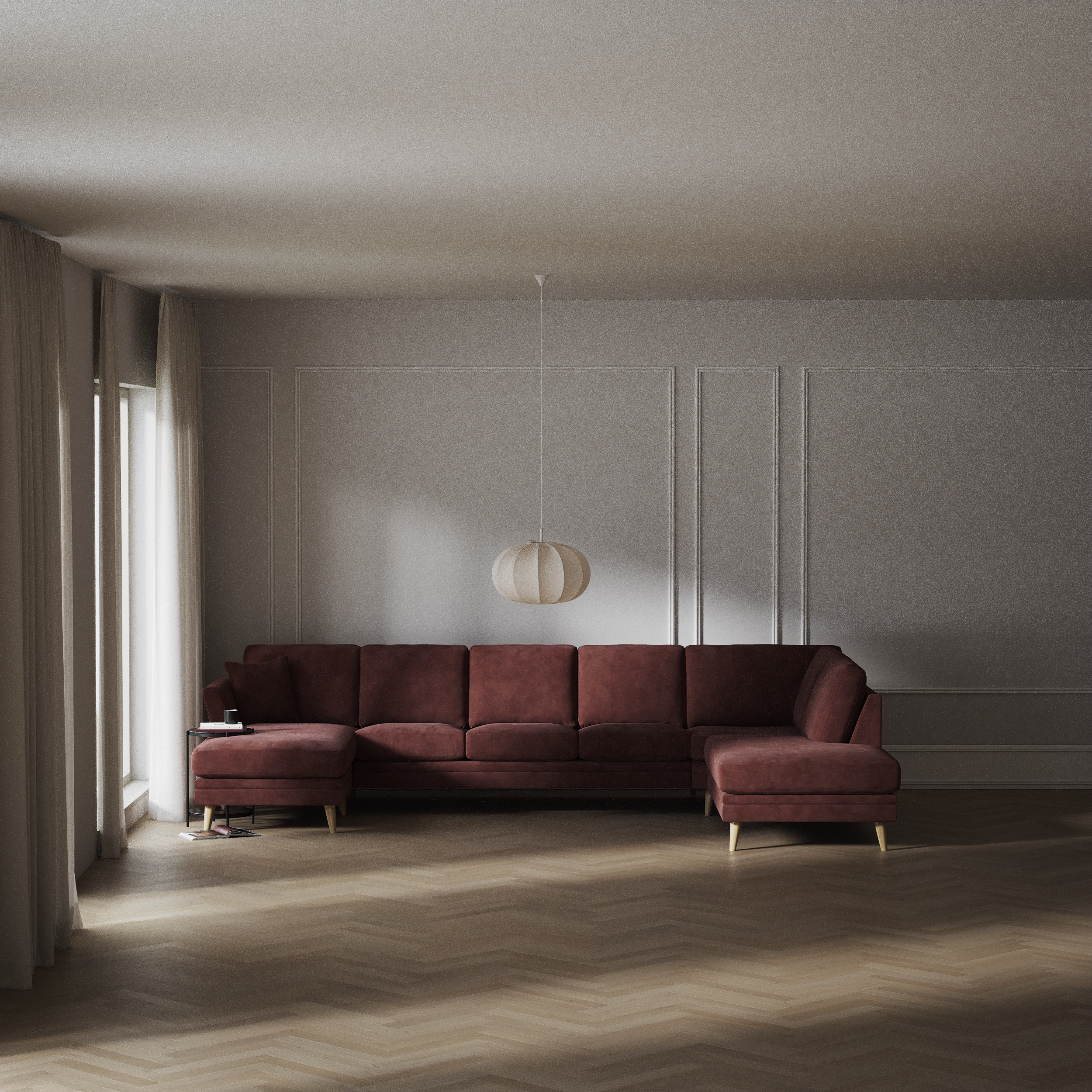 Eden - 3-sits soffa med schäslong vänster och divan höger - inspiration