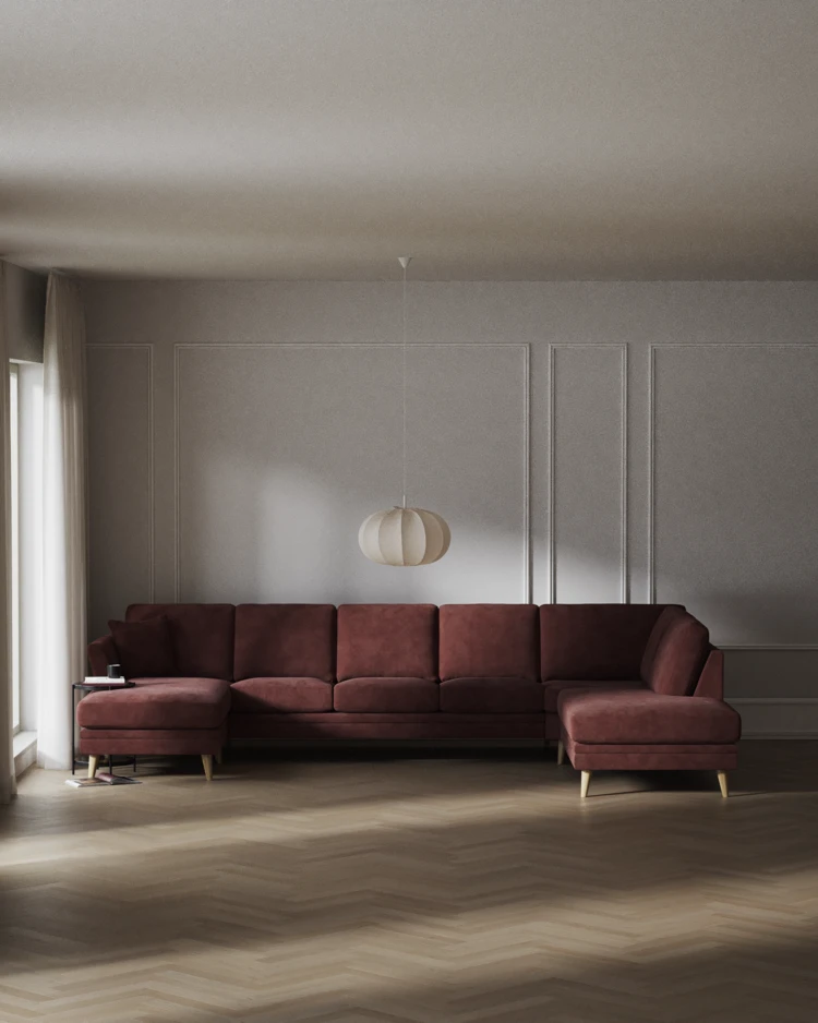 Eden - 3-sits soffa med schäslong vänster och divan höger - inspiration