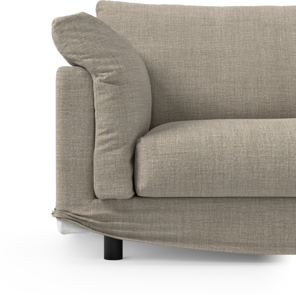 Cherrie Klädsel - Klädsel till 2,5-sits soffa, hel dyna - Beige