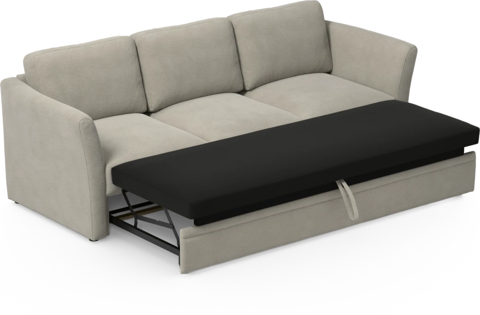 Öland - Bäddsoffa 3-sits, längsbäddad - Brun