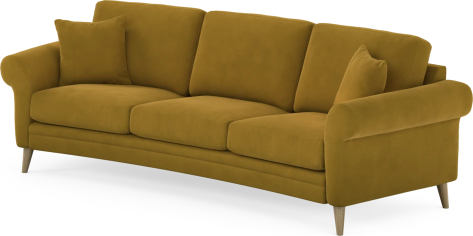 Eden - 3-sits soffa svängd - Gul