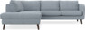 Madison - 2-sits soffa med divan vänster - Blå