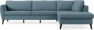 County - 2,5-sits soffa med divan höger - Blå