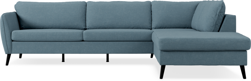 County - 2,5-sits soffa med divan höger - Blå