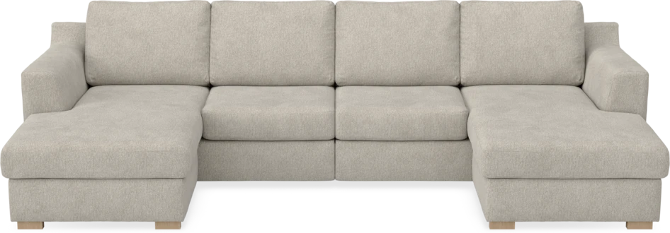 Friday - 2-sits soffa med två schäslonger - Beige
