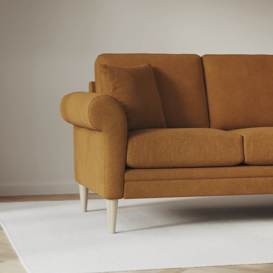 Eden - 3-sits soffa - Gul