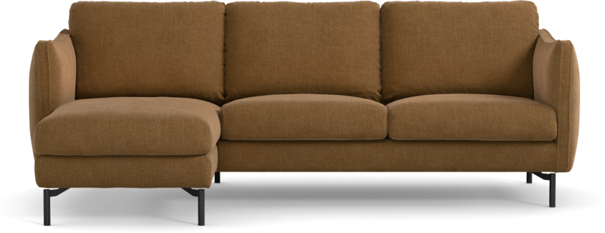 Madison Lux - 2-sits soffa med schäslong vänster - Brun