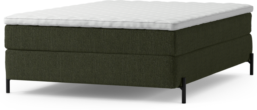 Delux Sense - Kontinentalsäng, enkelsäng 140 cm med bäddmadrass och sängben