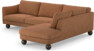 Madison Lux - 3-sits soffa med divan höger - Orange