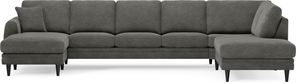 Eden - 3-sits soffa med schäslong vänster och divan höger - Grå