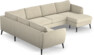 County - Hörnsoffa, 2+3-sits med schäslong höger - Beige