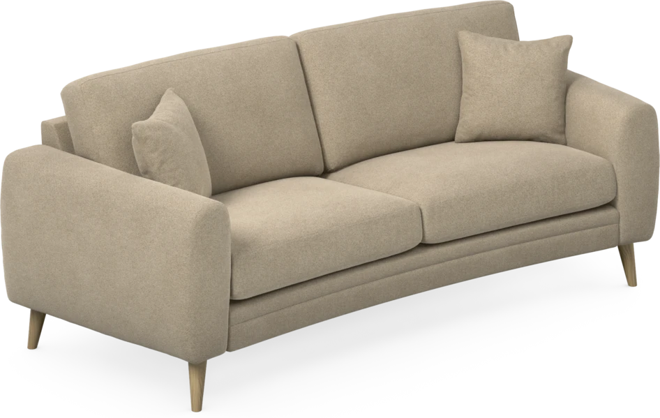 Eden - 2,5-sits soffa svängd - Beige