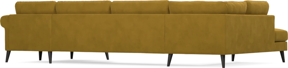 Bridge - 3-sits soffa med divan vänster och schäslong höger - Gul