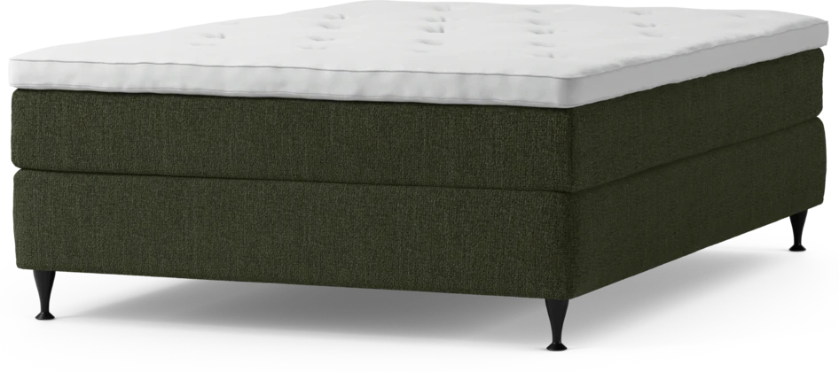 Delux Sense - Kontinentalsäng, enkelsäng 140 cm med bäddmadrass och sängben