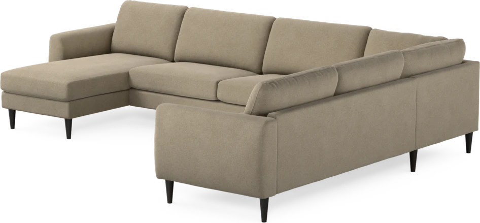 Bridge - Hörnsoffa, 3+2-sits med schäslong vänster - Beige