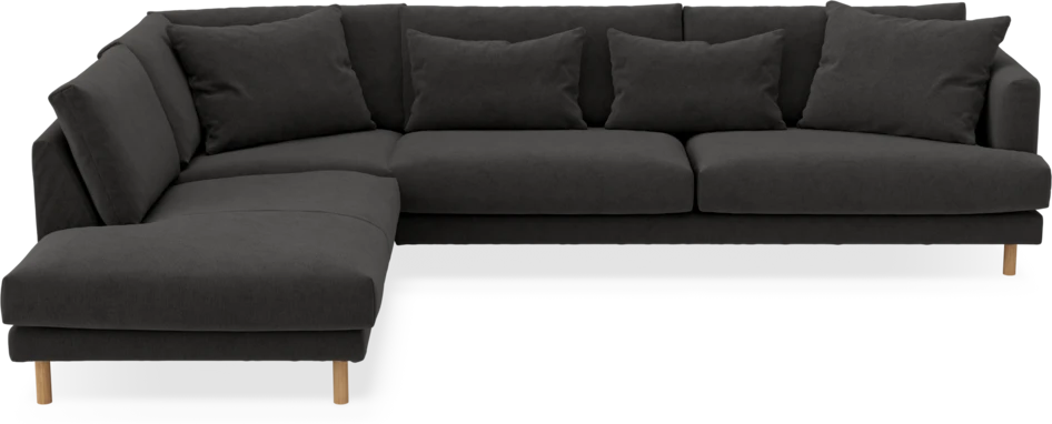 Harper - 3-sits soffa med divan vänster - Grå