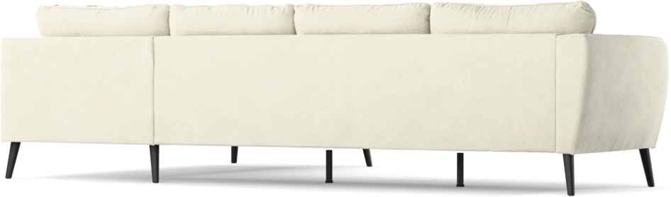 County - 3-sits soffa med divan höger - Vit