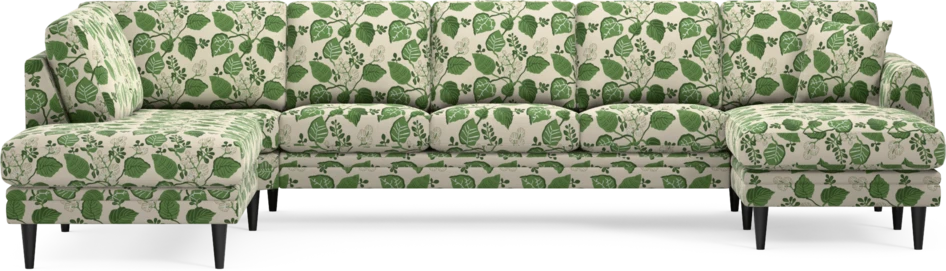 Eden - 3-sits soffa med divan vänster och schäslong höger - Flerfärgad