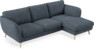 Madison Lux - 2-sits soffa med schäslong höger - Vit