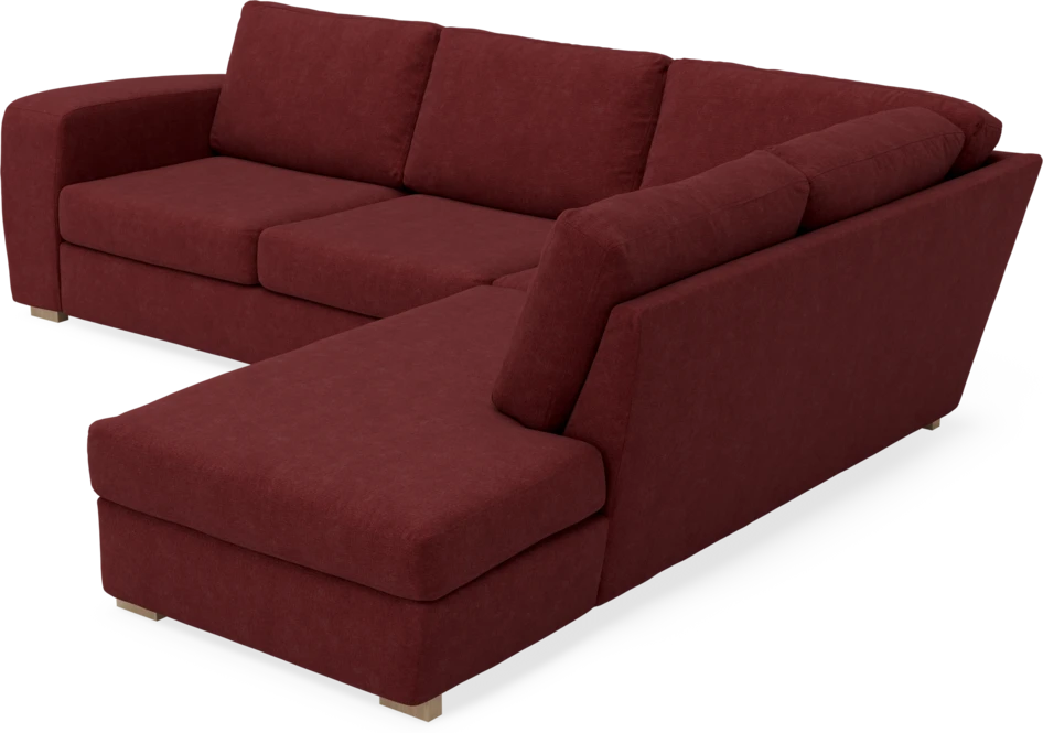 Friday - 2,5-sits soffa med divan höger - Rosa