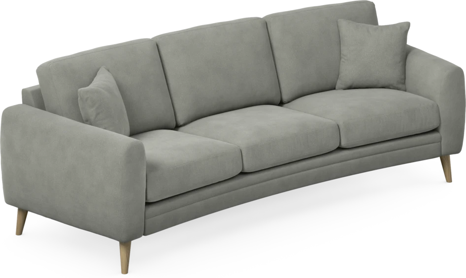 Eden - 3-sits soffa svängd - Grå