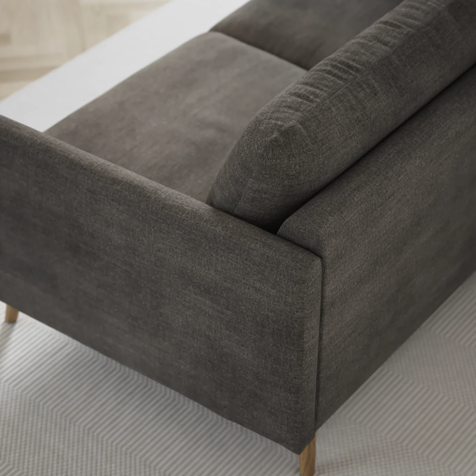 Madison - 2-sits soffa med divan vänster och schäslong höger - Grå