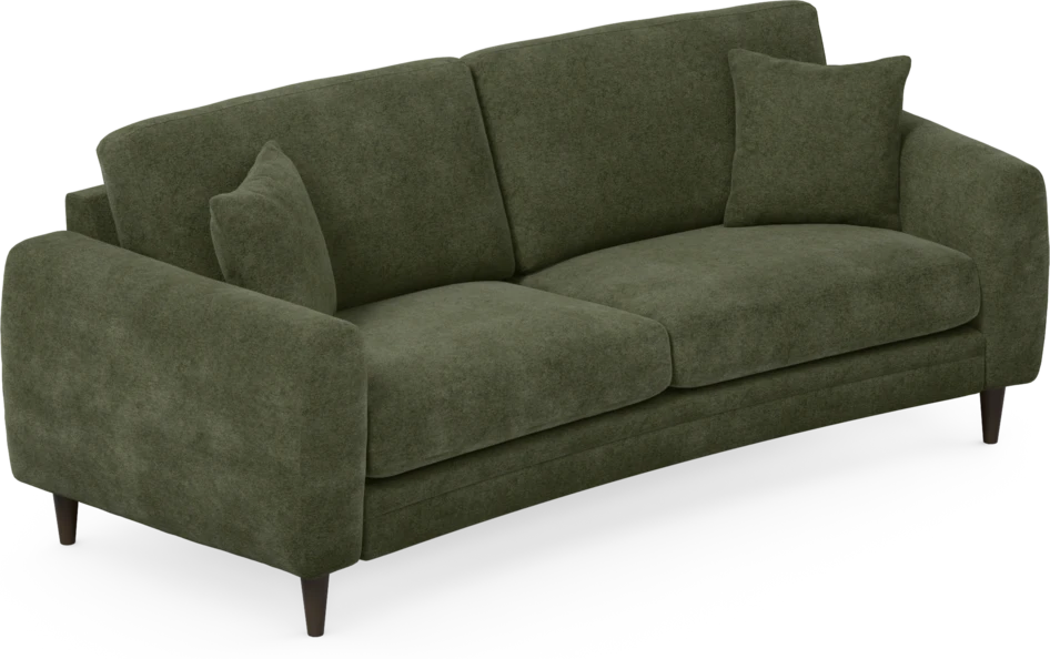 Eden - 2,5-sits soffa svängd - Grön