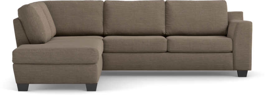 Friday - 2,5-sits soffa med divan vänster - Brun