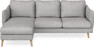Madison Lux - 2-sits soffa med schäslong vänster - Grå
