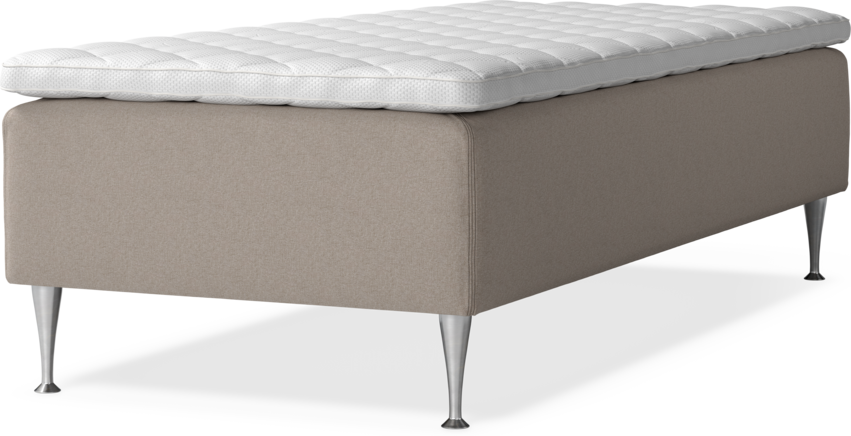 Delux Dream - Ramsäng, enkelsäng med bäddmadrass - Beige