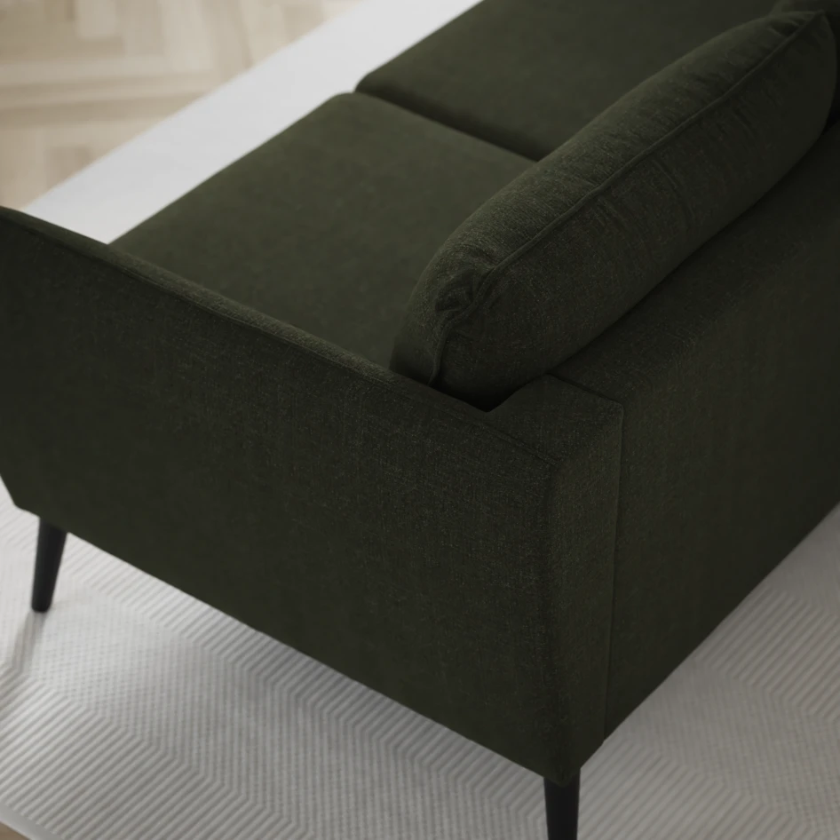 County - 2,5-sits soffa med divan höger - Grön