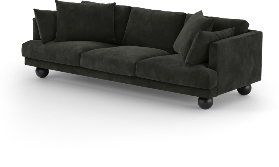 Harper - 4-sits soffa - Svart