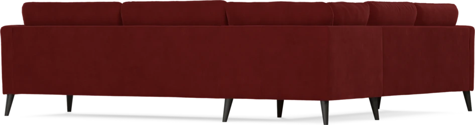 Bridge - Hörnsoffa, 2+3-sits - Röd
