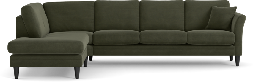 Eden - 3-sits soffa med divan - Grön