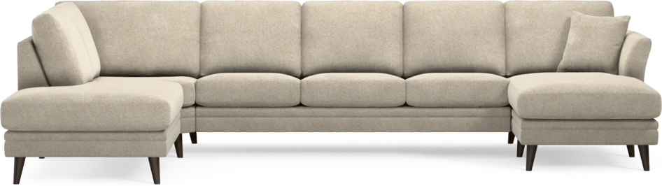Eden - 3-sits soffa med divan vänster och schäslong höger - Beige
