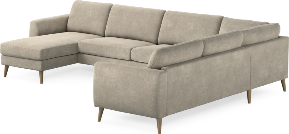 Bridge - Hörnsoffa, 3+2-sits med schäslong vänster - Beige