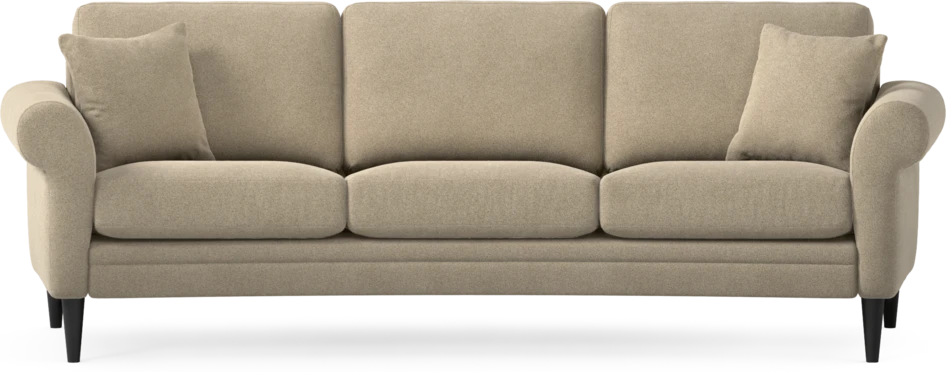 Eden - 3-sits soffa svängd - Beige