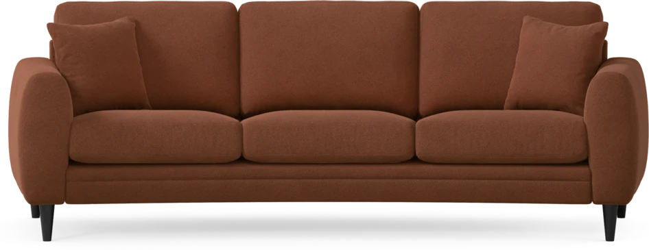 Eden - 3-sits soffa svängd - Orange