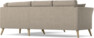 Eden - 2-sits soffa med divan - Beige
