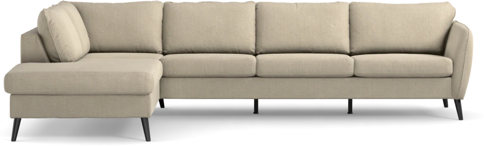 County - 3-sits soffa med divan vänster - Beige