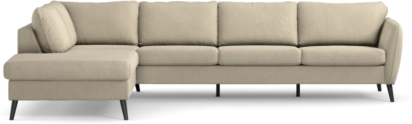 County - 3-sits soffa med divan vänster - Beige
