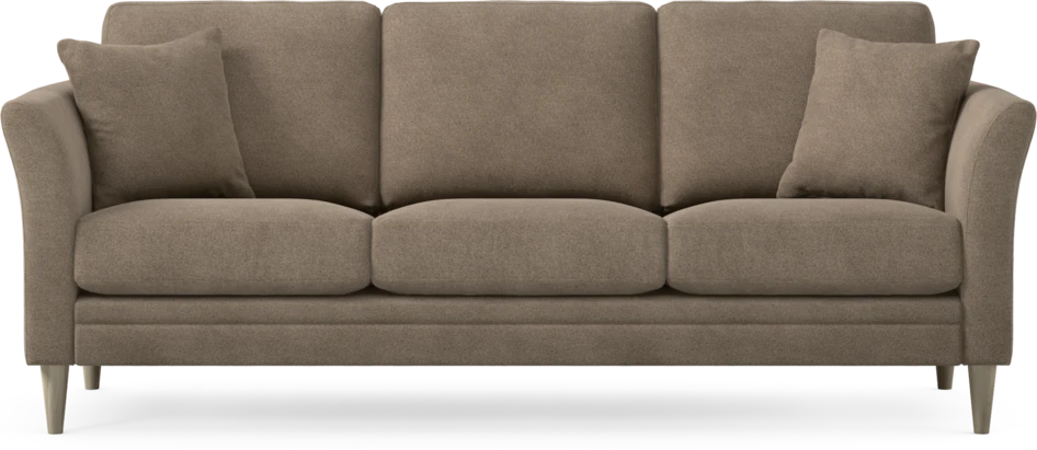 Eden - 3-sits soffa - Brun