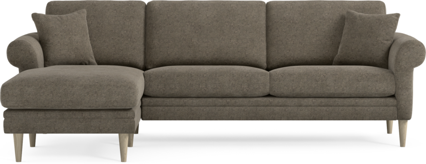 Eden - 2,5-sits soffa med schäslong - Brun